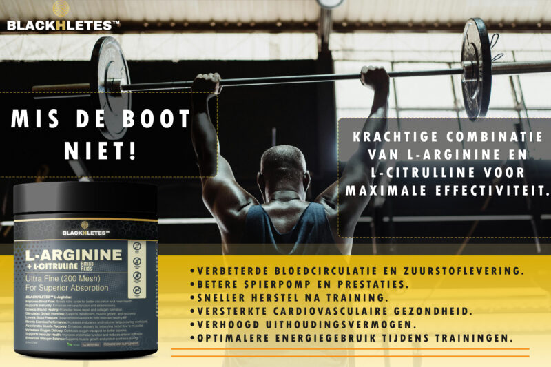 L-Arginine + L-Citrulline - Nitric Oxide Powerhouse - Afbeelding 2